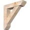 Ekena Millwork Traditional Slat Smooth Bracket w/ Offset Brace, Douglas Fir, 7 1/2"W x 32"D x 32"H BKT0806X32X32TRA06SDF - alternate 1